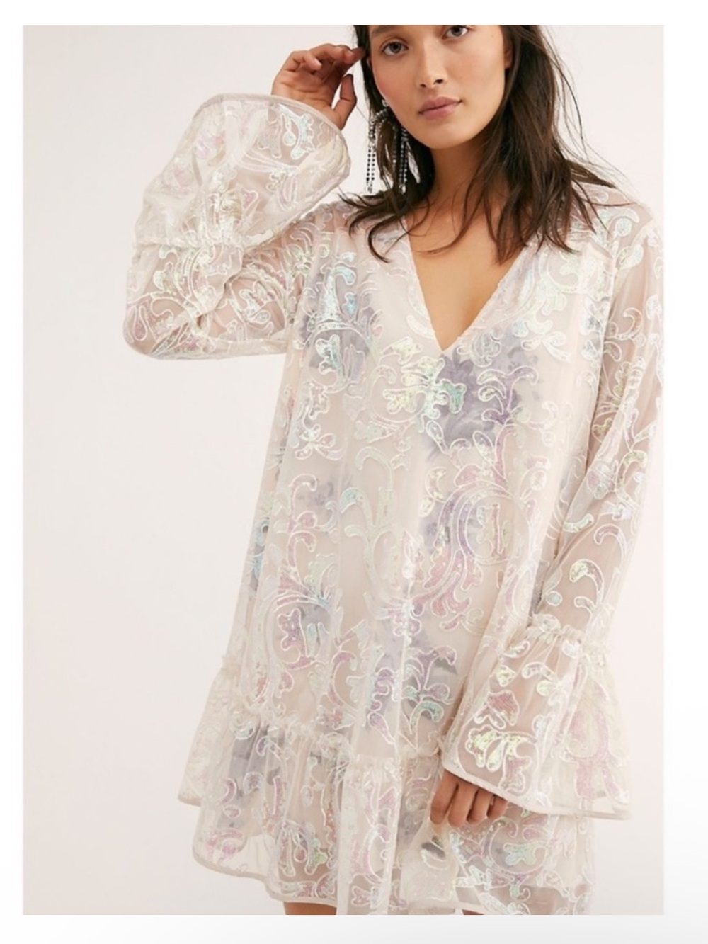 Free People Falling Flowers mini dress size XS